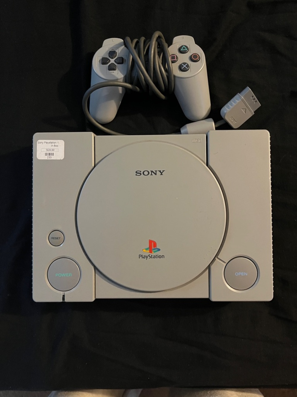 Original Sony PlayStation Classic Console - Light Gray with Controller